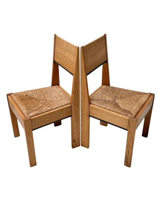Set of Four Art Deco Modernist Dining Chairs by J.A. Muntendam, 1920s
